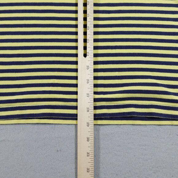 Payne Stewart Golf Polo‎ Shirt Adult Large Blue Yellow Striped Embroidered Logo - Picture 7 of 9